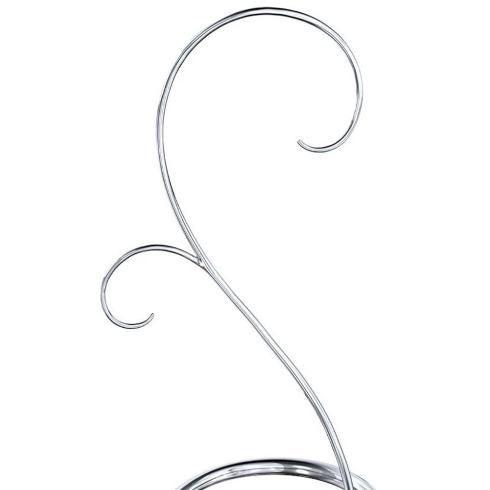 Swarovski Silver Scroll Design Ornament